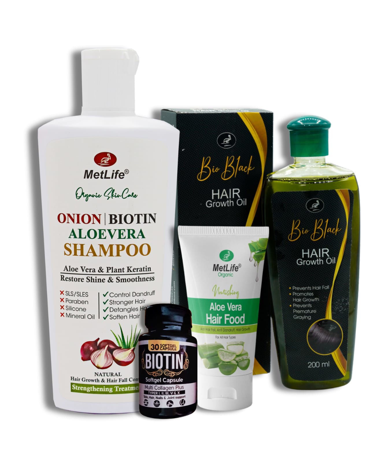 Hair Care Complete course -with onion biotin shampoo