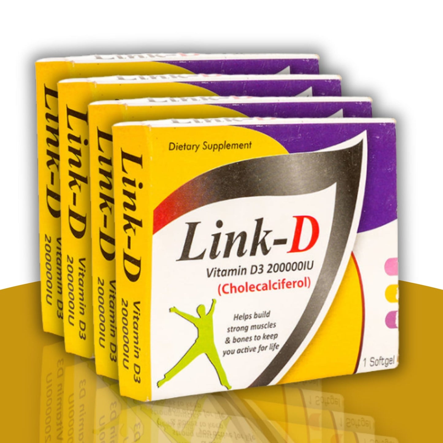 Vitamin -D (full deficiency course)4 packs