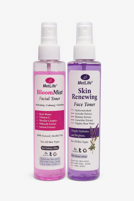 Face Mist Combo – BloomMist + Skin Renewing Toner (2 x 200ml)