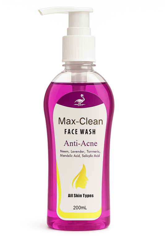 Max-Clean (Anti-Acne face wash with mendalic acid,salicaylic acid, lavender & turmeric